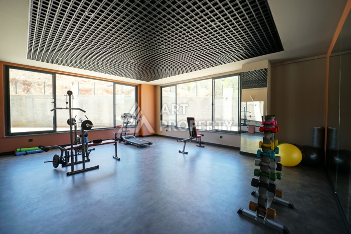 Новая квартира 1+1 с видом на горы и бассейн в районе Оба! - Ракурс 13