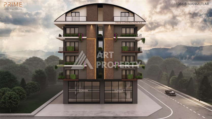 Комплекс на стадии строительства район Махмутлар - Алания - Ракурс 3