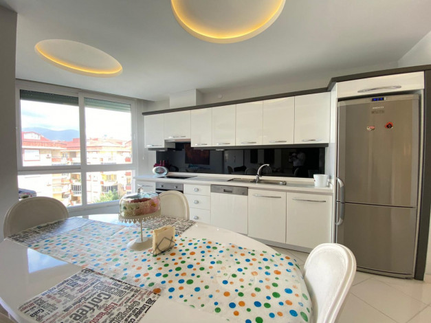 Меблированные двухуровневые апартаменты 3+1 в новом доме в районе Оба, 155 м2 - Ракурс 5