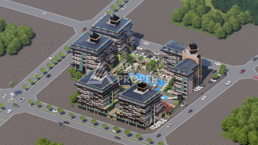 Масштабный жилой комплекс премиум-класса район Каргыджак-Алания - Ракурс 1