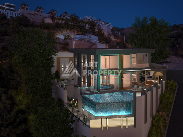 Вилла 4+1 с видом на море в Кагрыджаке - Ракурс 14