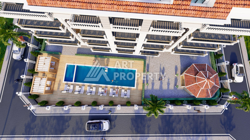 Проект на завещающей стадии строительства в районе Паяллар-Алания - Ракурс 2