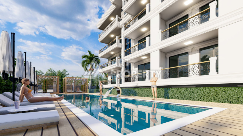 Проект на завещающей стадии строительства в районе Паяллар-Алания - Ракурс 4