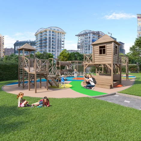 Квартира от инвестора на стадии строительства в районе Махмутлар-Алания - Ракурс 6