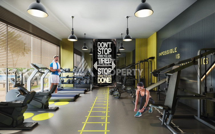 Квартира планировкой 1+1 в новым доме в открытом районе для ВНЖ Оба-Алания - Ракурс 6