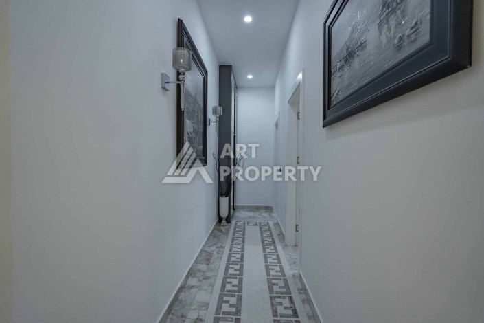 Огромный двухуровневый пентхаус премиум-класса 4+1 с панорамным видом на море в новом комплексе в Каргыджаке! - Ракурс 12