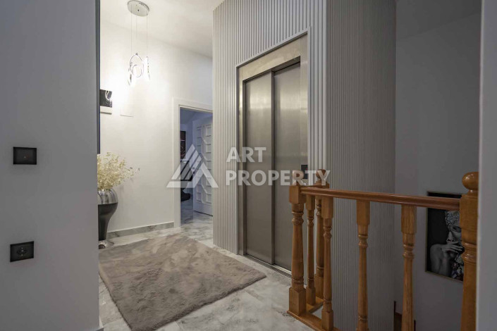 Огромный двухуровневый пентхаус премиум-класса 4+1 с панорамным видом на море в новом комплексе в Каргыджаке! - Ракурс 21