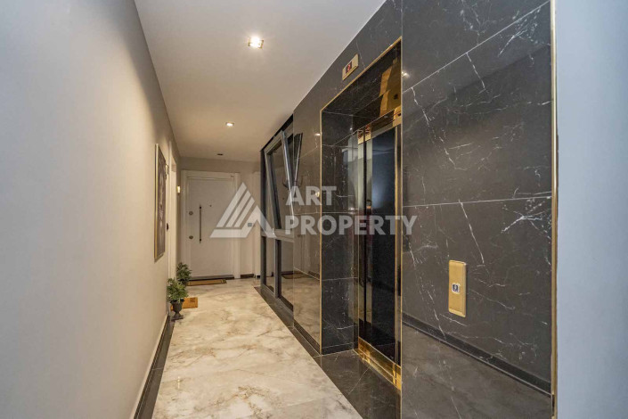 Огромный двухуровневый пентхаус премиум-класса 4+1 с панорамным видом на море в новом комплексе в Каргыджаке! - Ракурс 35