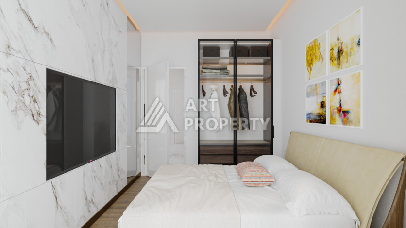 Квартира 1+1 в центральной части Алании на завершающем этапе строительства! - Ракурс 3