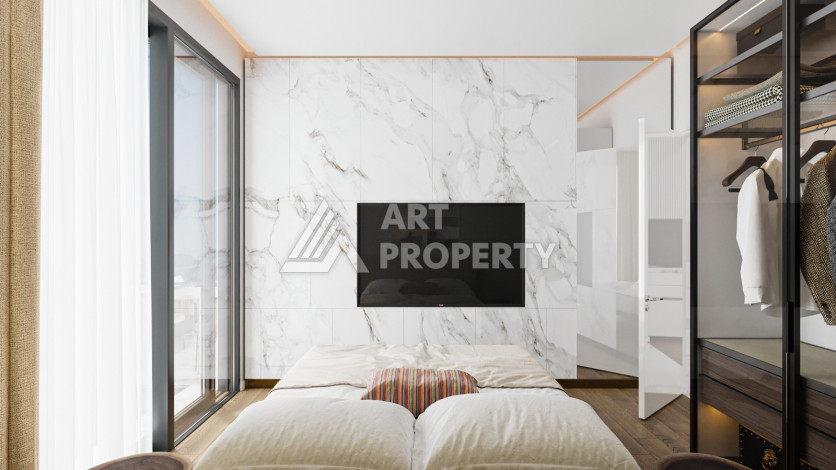 Квартира 1+1 в центральной части Алании на завершающем этапе строительства! - Ракурс 5