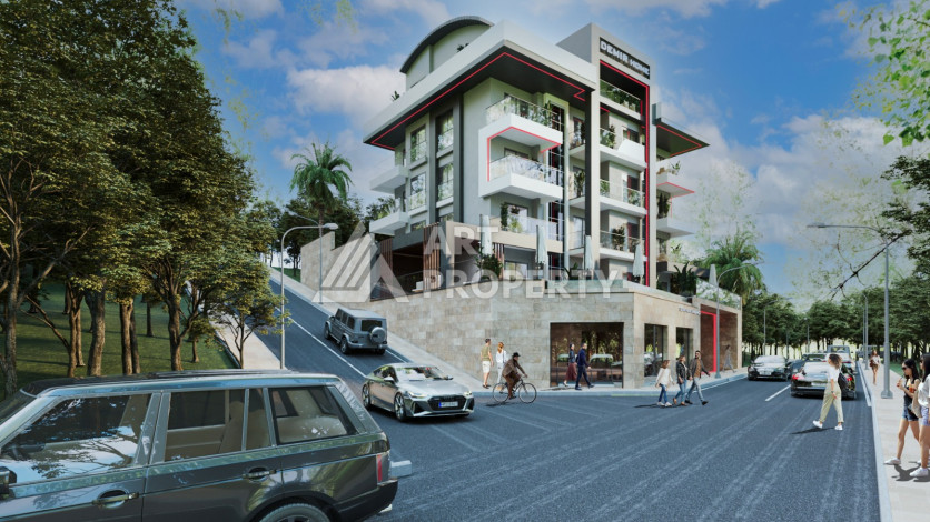 Квартира 1+1 в центральной части Алании на завершающем этапе строительства! - Ракурс 14