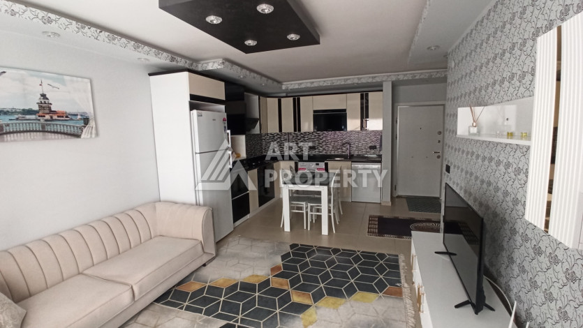 Квартира 1+1 с мебелью и техникой в центральной части Махмутлара! - Ракурс 19