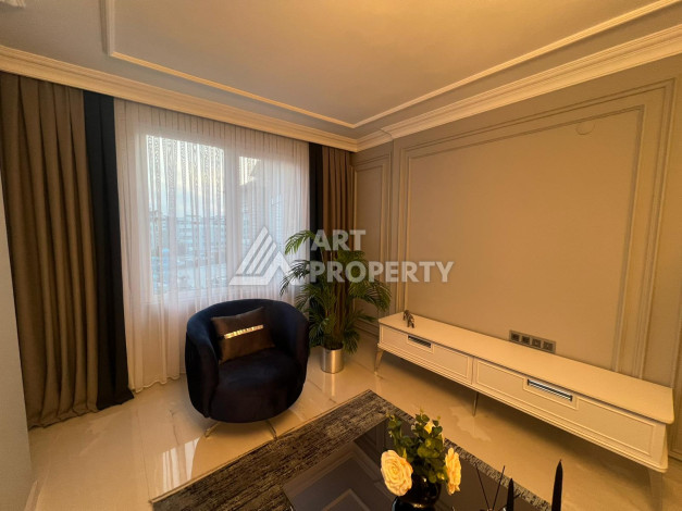 Двухуровневая квартира 4+1 с дизайнерским ремонтом и новой мебелью в районе Оба! - Ракурс 3