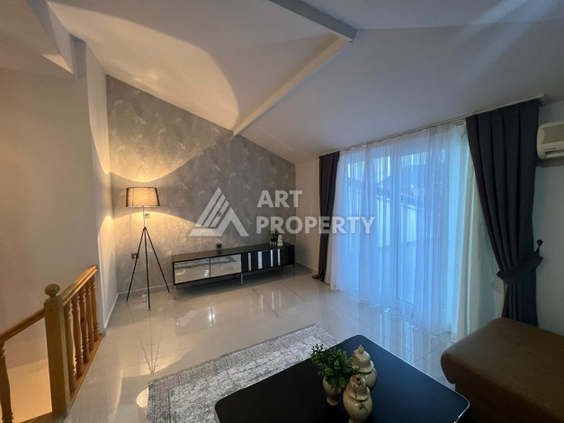 Двухуровневая квартира 4+1 с дизайнерским ремонтом и новой мебелью в районе Оба! - Ракурс 21