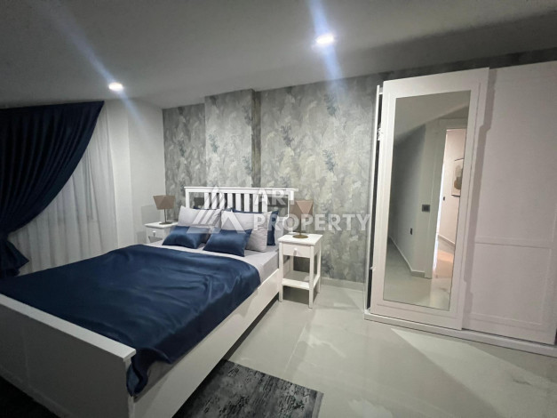 Двухуровневая квартира 4+1 с дизайнерским ремонтом и новой мебелью в районе Оба! - Ракурс 24