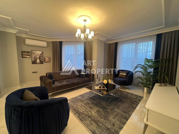 Двухуровневая квартира 4+1 с дизайнерским ремонтом и новой мебелью в районе Оба! - Ракурс 33