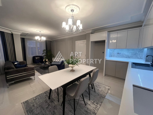 Двухуровневая квартира 4+1 с дизайнерским ремонтом и новой мебелью в районе Оба! - Ракурс 35