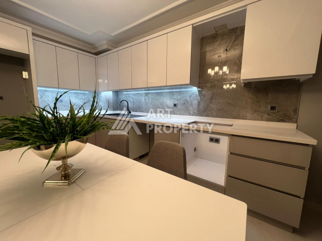 Двухуровневая квартира 4+1 с дизайнерским ремонтом и новой мебелью в районе Оба! - Ракурс 39