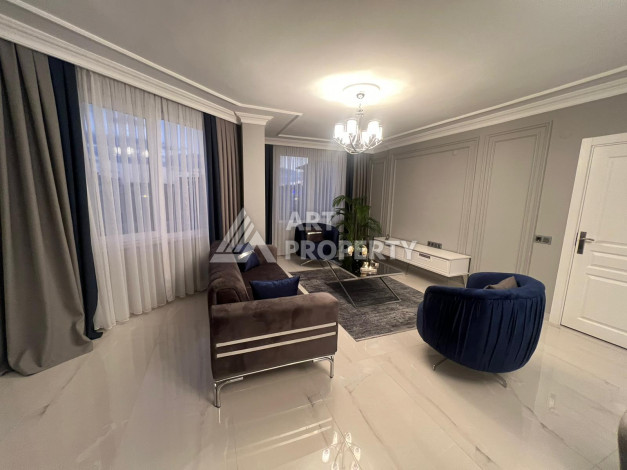 Двухуровневая квартира 4+1 с дизайнерским ремонтом и новой мебелью в районе Оба! - Ракурс 40