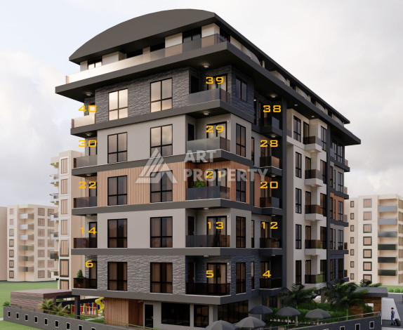 Квартира 1+1 нового комплекса в центре Аланьи - Ракурс 14