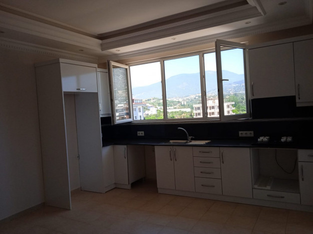 Трехкомнатная квартира, планировки 2+1 с видом на горы и море в Кестель, Алания,100 м2 - Ракурс 10