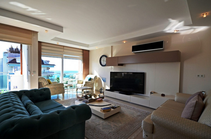 Шикарный пентхаус, планировки 6+1 на первой береговой линии в районе Кестель,Алания, 264 м2 - Ракурс 21