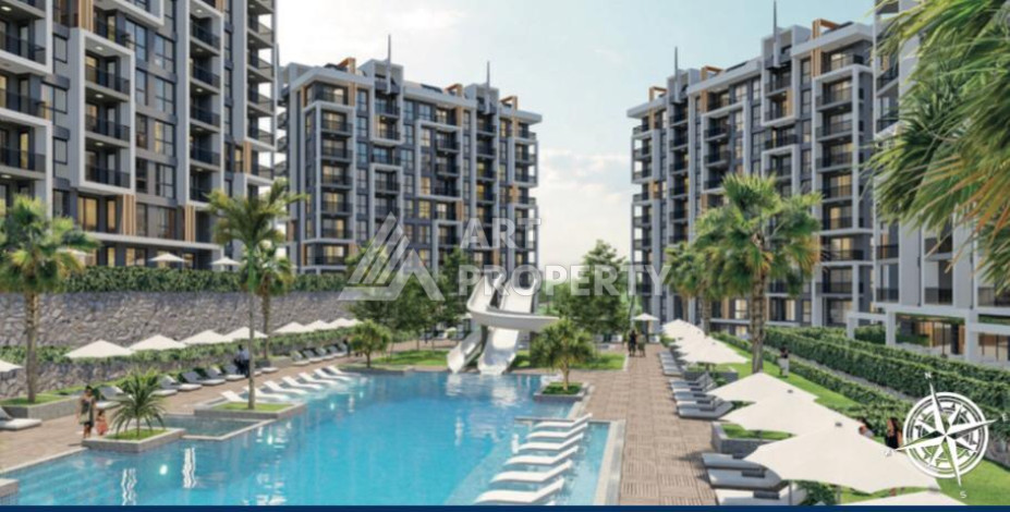 Квартира 1+1 от инвестора в комплексе на завершающем этапе строительства в Авсалларе! - Ракурс 2