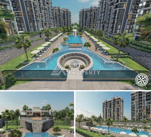 Квартира 1+1 от инвестора в комплексе на завершающем этапе строительства в Авсалларе! - Ракурс 4