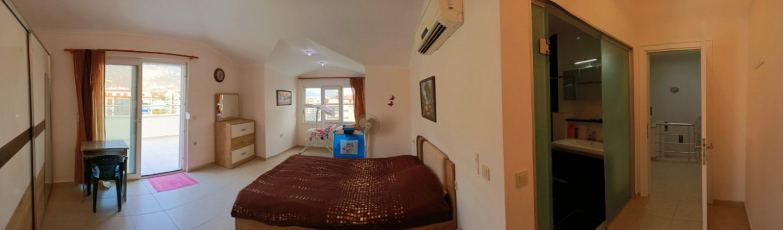 Панорамный дуплекс, планировки 3+1 на первой береговой линии в районе Кестель, Алания,125 м2 - Ракурс 12