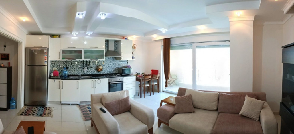 Панорамный дуплекс, планировки 3+1 на первой береговой линии в районе Кестель, Алания,125 м2 - Ракурс 13