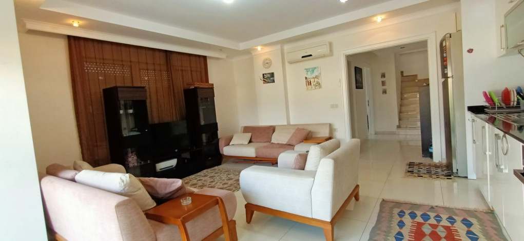 Панорамный дуплекс, планировки 3+1 на первой береговой линии в районе Кестель, Алания,125 м2 - Ракурс 20