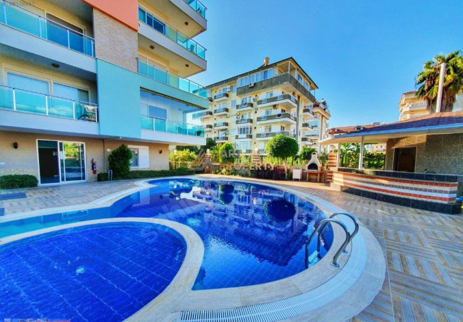 Панорамный дуплекс, планировки 3+1 на первой береговой линии в районе Кестель, Алания,125 м2 - Ракурс 21