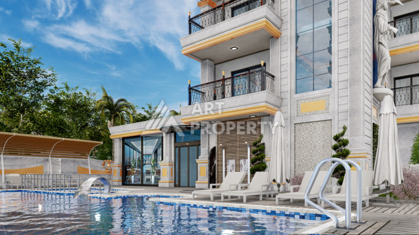 Квартира 1+1 в новом комплексе с полной инфраструктурой в районе Махмутлар - Ракурс 7