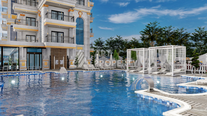 Квартира 1+1 в новом комплексе с полной инфраструктурой в районе Махмутлар - Ракурс 9