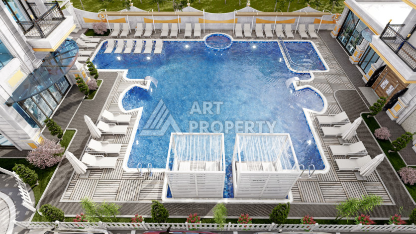 Квартира 1+1 в новом комплексе с полной инфраструктурой в районе Махмутлар - Ракурс 10