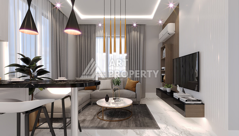 Квартира 1+1 в новом комплексе с полной инфраструктурой в районе Махмутлар - Ракурс 26