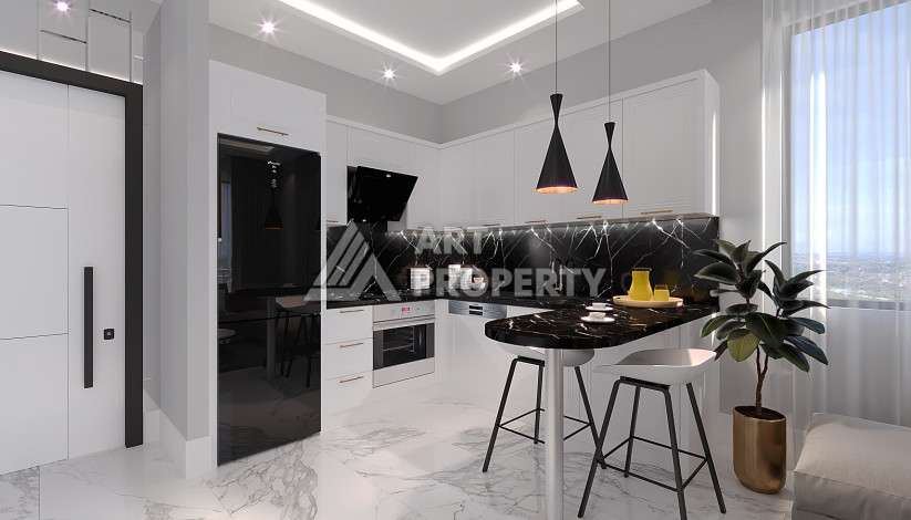 Квартира 1+1 в новом комплексе с полной инфраструктурой в районе Махмутлар - Ракурс 27