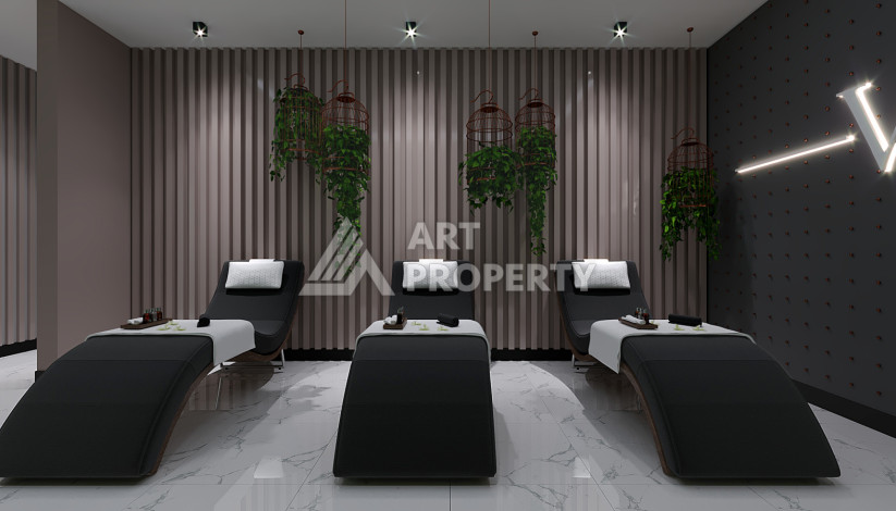 Квартира 1+1 в новом комплексе с полной инфраструктурой в районе Махмутлар - Ракурс 33