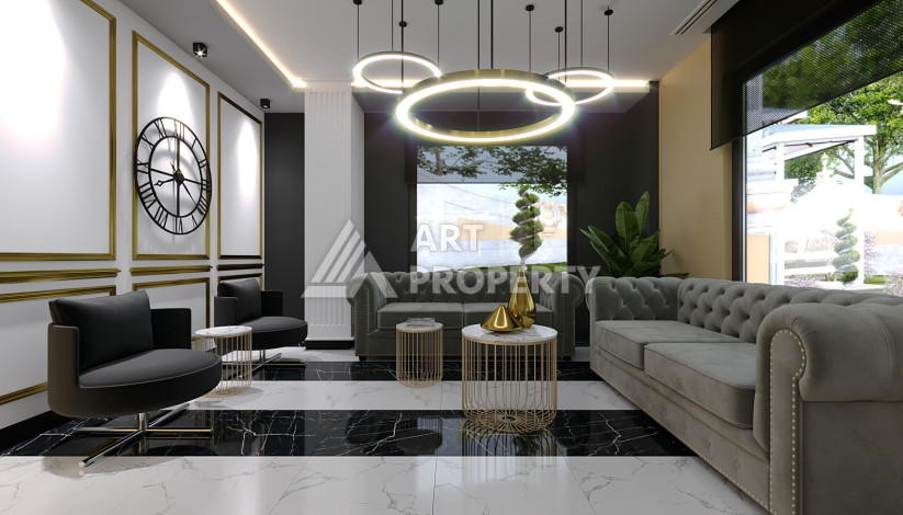 Квартира 1+1 в новом комплексе с полной инфраструктурой в районе Махмутлар - Ракурс 36