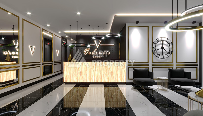 Квартира 1+1 в новом комплексе с полной инфраструктурой в районе Махмутлар - Ракурс 37