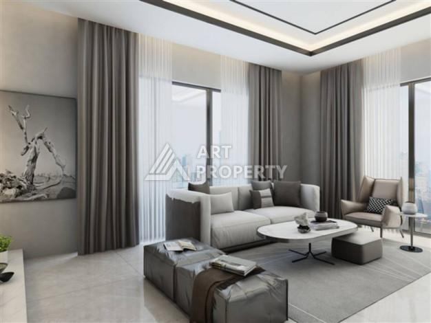 Квартира 1+1 в новом комплексе со своей инфраструктурой в районе Махмутлар - Ракурс 3