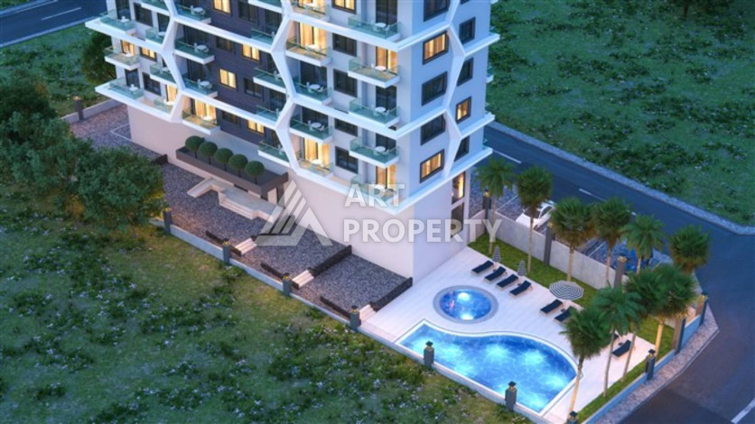 Квартира 1+1 в новом комплексе со своей инфраструктурой в районе Махмутлар - Ракурс 9