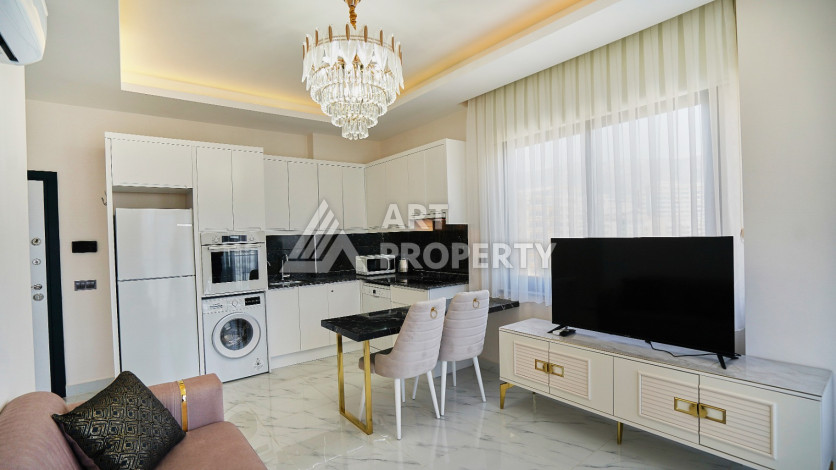 Новая квартира 1+1 в аренду с видом на море в районе Каргыджак! - Ракурс 2