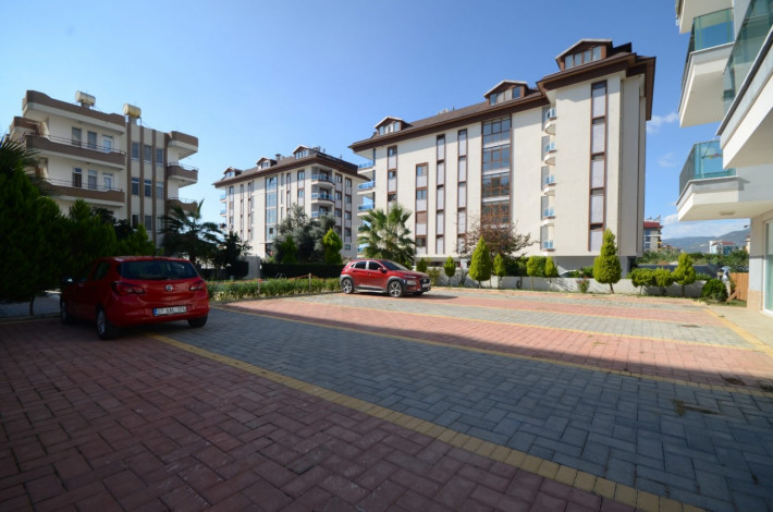 Двухуровневая квартира планировки 2+1 с видом на море в Кестель, Алания, 120 м2 - Ракурс 3