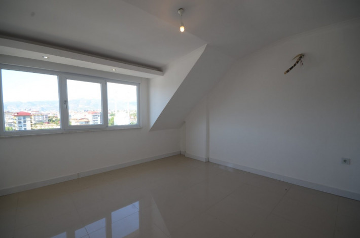 Двухуровневая квартира планировки 2+1 с видом на море в Кестель, Алания, 120 м2 - Ракурс 9