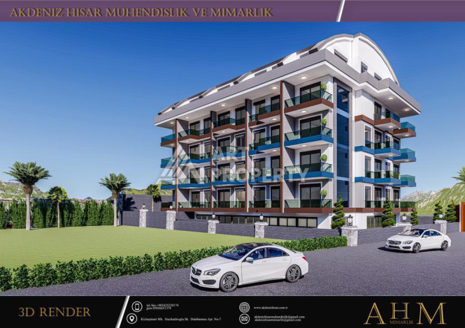 Квартира 1+1 в новом комплексе по очень хорошей цене! - Ракурс 15