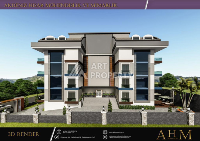 Квартира 1+1 в новом комплексе по очень хорошей цене! - Ракурс 16