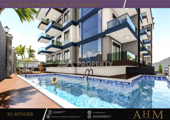 Квартира 1+1 в новом комплексе по очень хорошей цене! - Ракурс 22