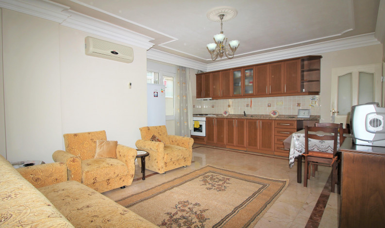 Трехкомнатная квартира в центре Аланьи с частичным видом на горы, 85м2 - Ракурс 4