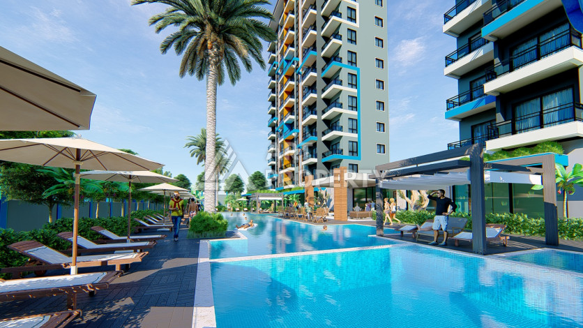 Квартира 1+1 в новом комплексе с премиум инфраструктурой в районе Махмутлар - Ракурс 13